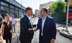 Cemil Tugay ve Ömer Eşki sahada: Çamdibi’nde eş zamanlı asfalt atağı
