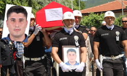 Muğla’da hayatını kaybeden polis memuru törenle uğurlandı