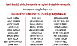 CHP İzmir’de 30 ilçe başkanından Çağatay Güç’e tam destek!