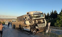 Kula’da korkutan tır kazası: Yol trafiğe kapandı