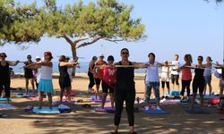Menderes’te deniz manzaralı pilates keyfi başladı