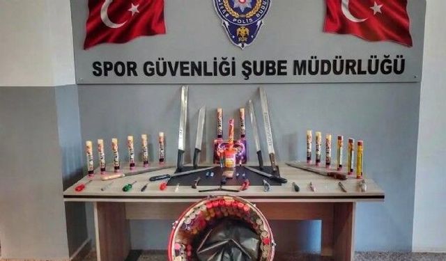 Statta skandal! Göztepe maçında cephanelik ele geçirildi!