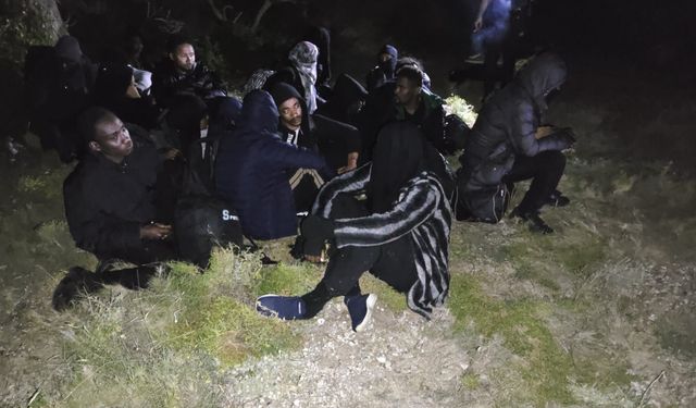 Çeşme'de göçmen operasyonu: 29 göçmen yakalandı