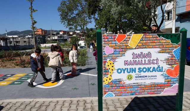 Buca’da çocuklara müjde: İnönü Mahallesi’ne Oyun Sokağı