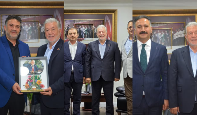 İESOB Başkanı Yalçın Ata’ya ziyaretçi akını