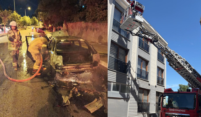 Bayram tatilinde İzmir İtfaiyesi alarmdaydı: 9 günde 998 olay