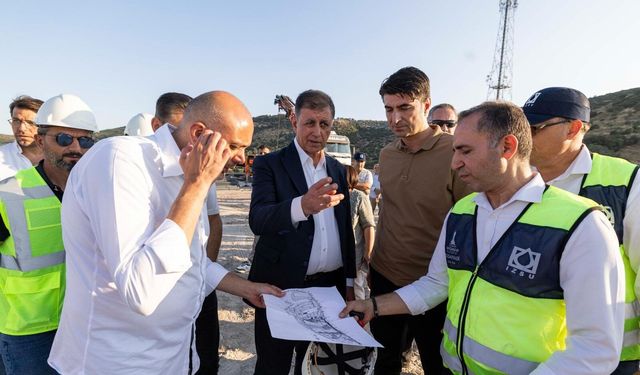 Dikili'nin yıllardır beklediği dev altyapı yatırımı hızla yükseliyor