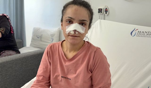 Kopan burun ameliyatla kurtarıldı: Saldırgan koca tutuklandı