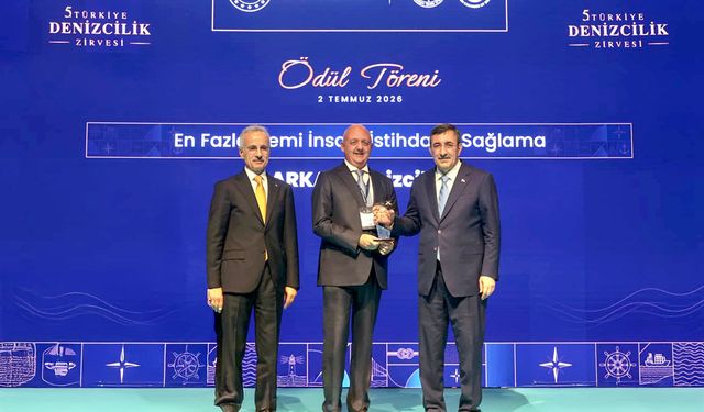 Arkas’a Türkiye Denizcilik Zirvesi’nde dördüncü kez istihdam ödülü