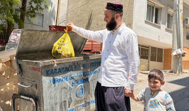Karabağlar'da çöpe giden 400 bin liralık servet bulundu