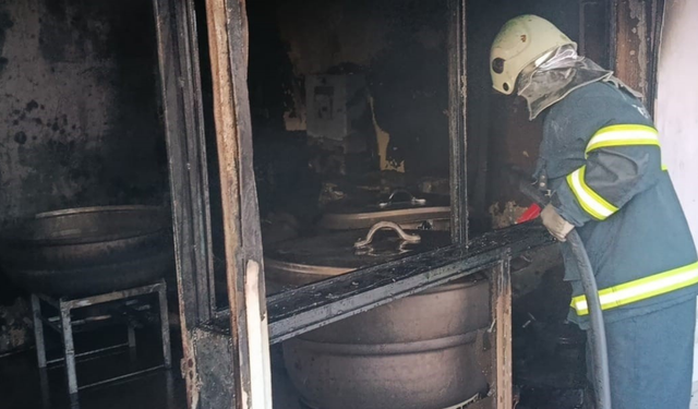 Afyonkarahisar’da korkutan mutfak yangını