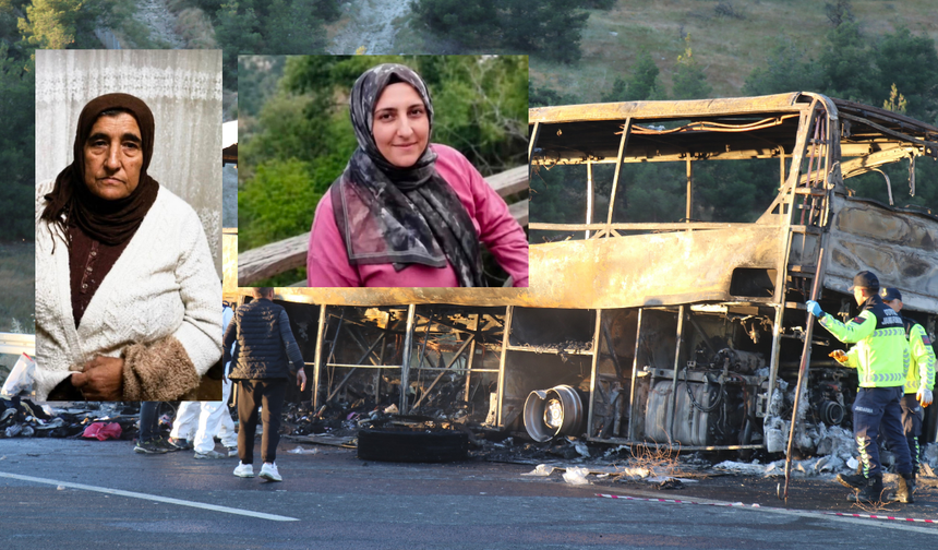 Denizli’deki otobüs faciasında ölen anne-kız İzmir’de defnedildi