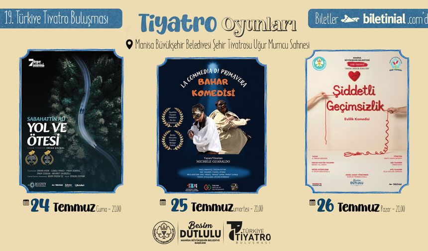 19. Türkiye Tiyatro Buluşması Manisa'da başlıyor