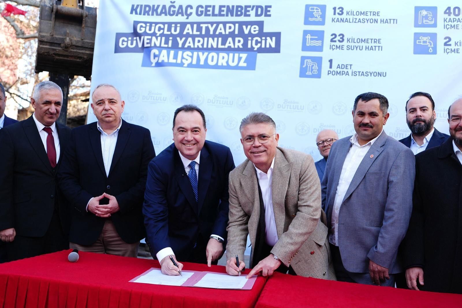 Başkan Dutlulu Gelenbe’de 4 Milyon Euro'luk Altyapı Yatırımını Başlattı (16)
